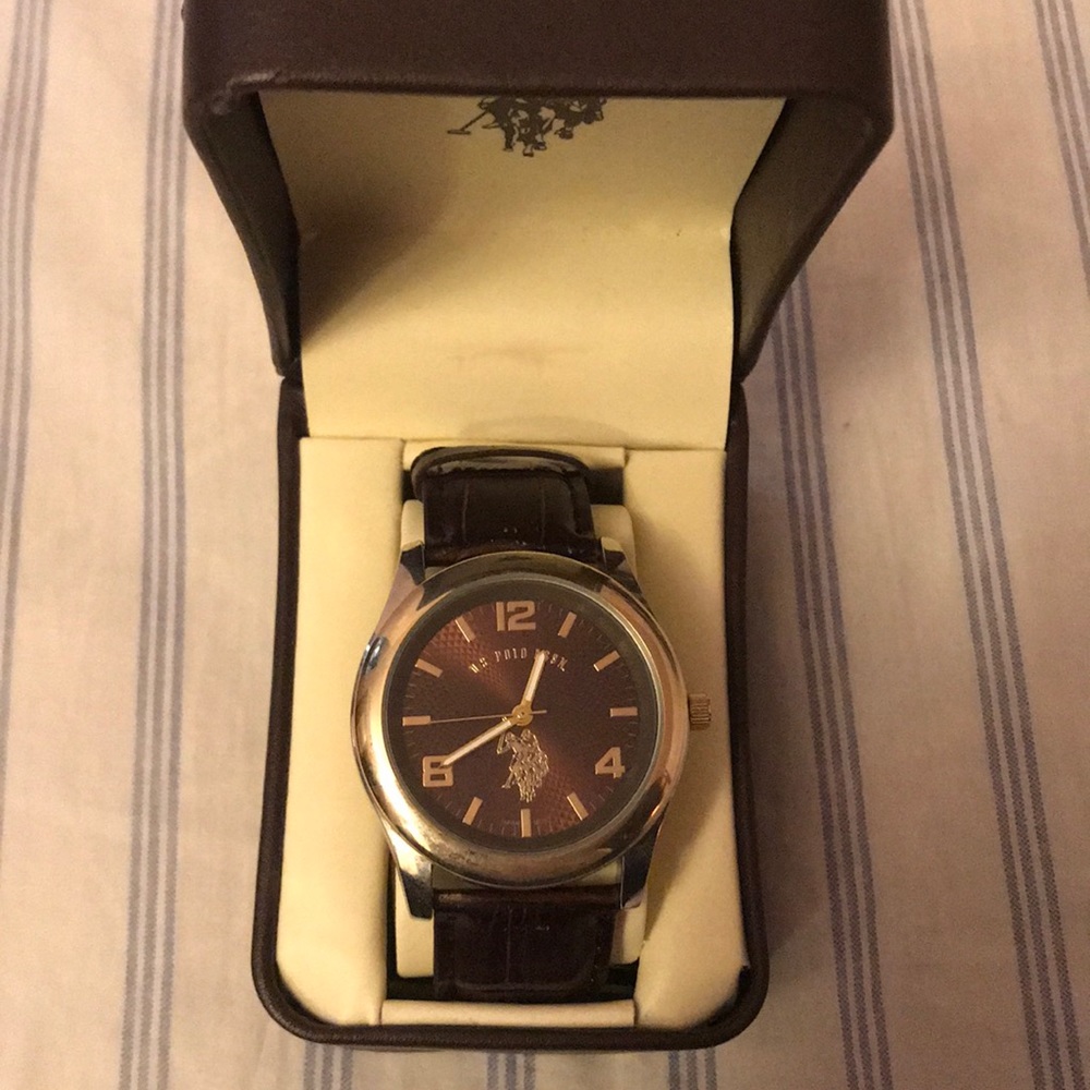 U.S. POLO ASSN. Watch genuine leather